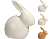 Porcelán nyúl 55x32x68mm, színmix