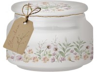 Emocio illatgyertya üvegből 100x79 mm üvegtetővel, Bloom Charm
