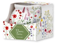 Emocio üveges illatgyertya 80x72mm, Flower Lover