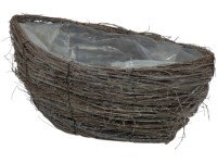 Ošiatka prútené 380x380x150mm, hnedá
