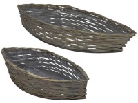 Ošiatka prútené 420x170x100/550x210x115mm, hnedá