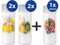 Madona temetői mécsesbetét 200g, tavaszi mintás ~3 nap, fehér, 4+1 ingyen